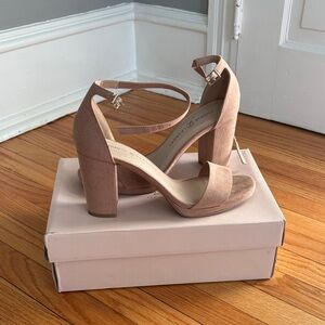 Chinese Laundry Tan Block Heels